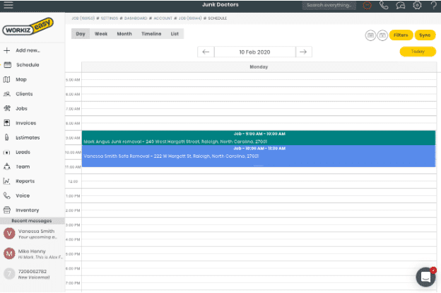 auto populate jobs from leads using workiz