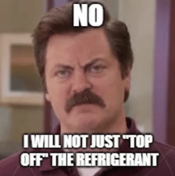 Top Off Refrigerant