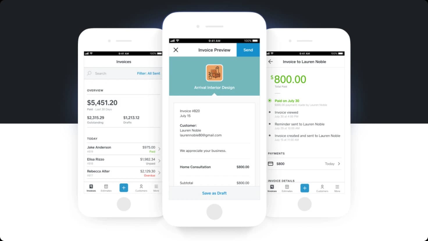 Square Online Invoicing
