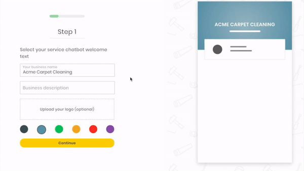 online scheduling interface