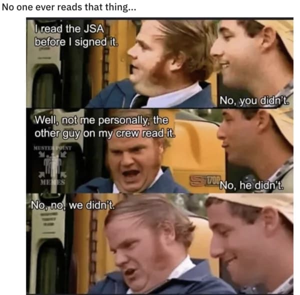 No One Ever Read The Thing