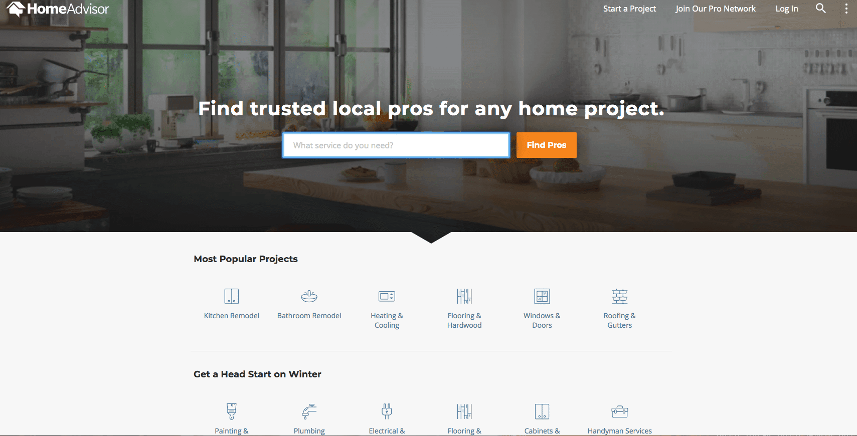 home advisor screenshot