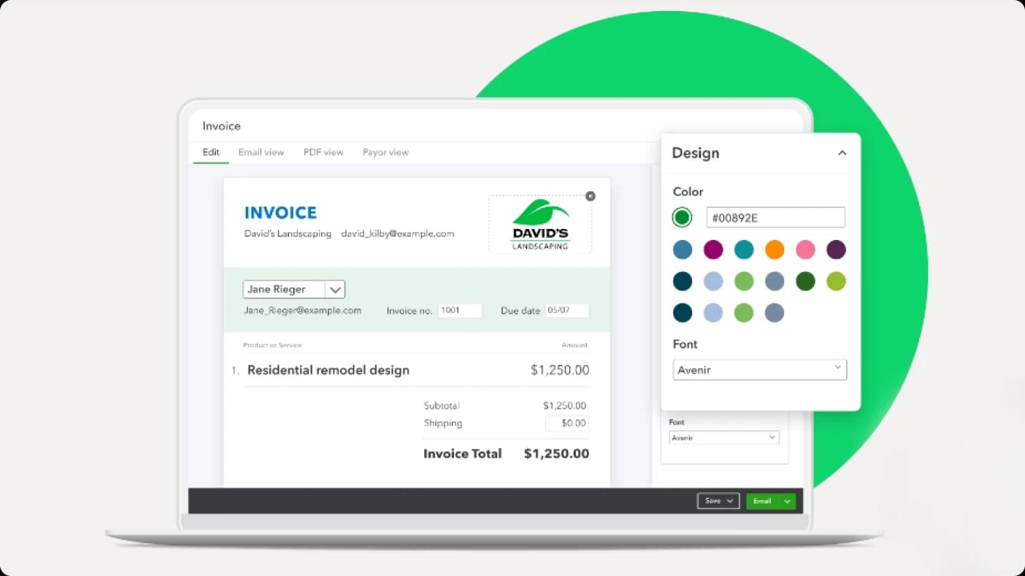 Quickbooks Invoice Template