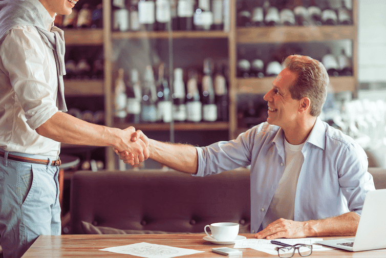 shaking hands