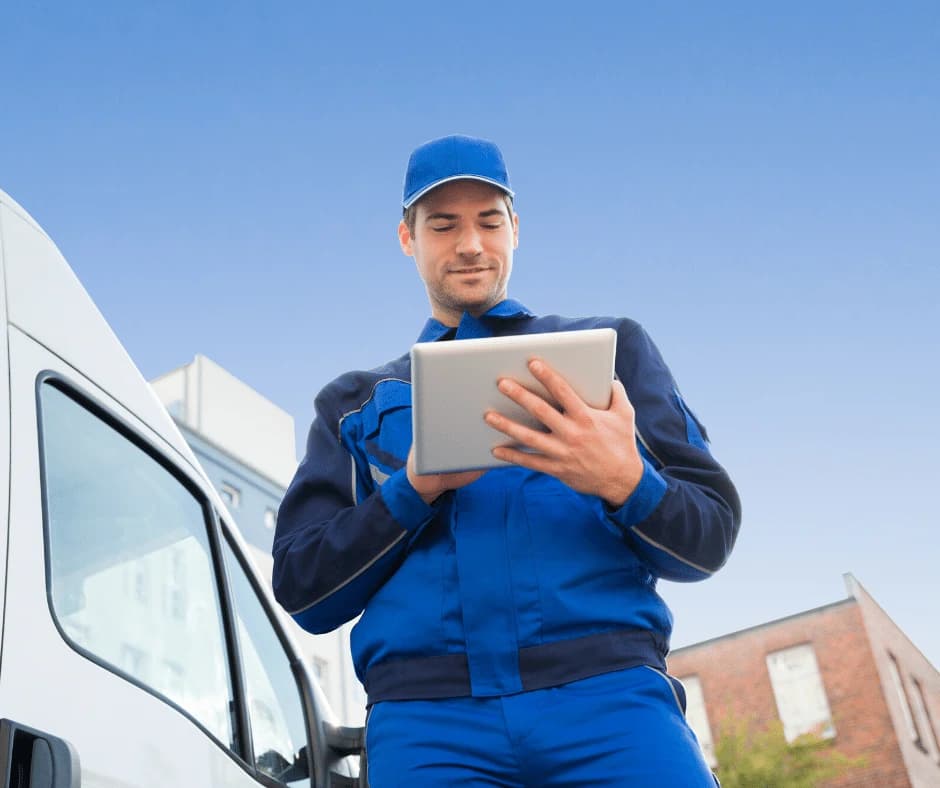 Service Professional With Ipad