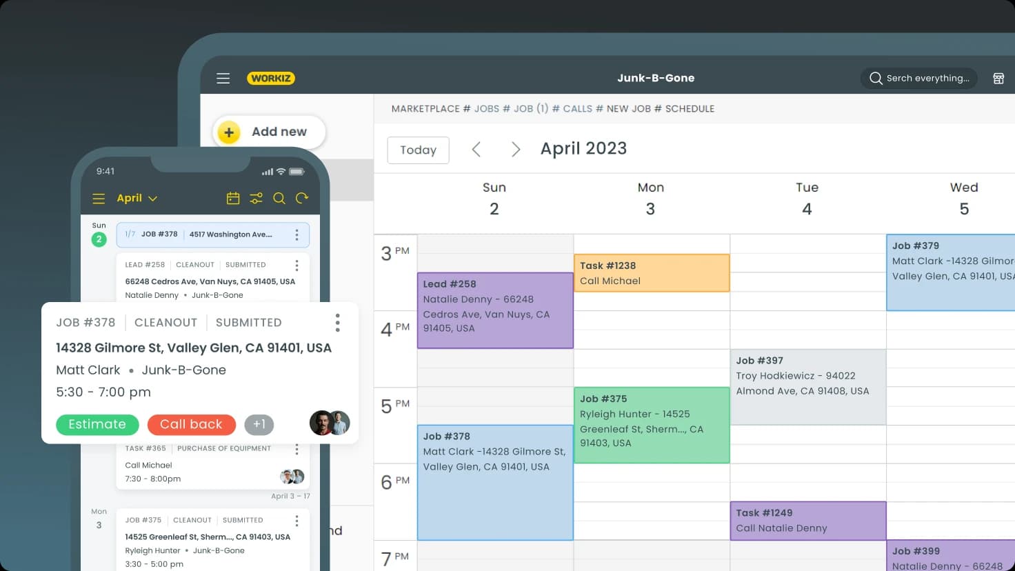 Workiz Scheduling