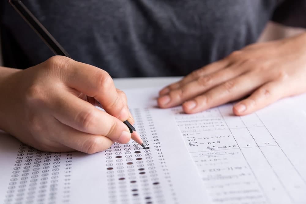 doing an exam