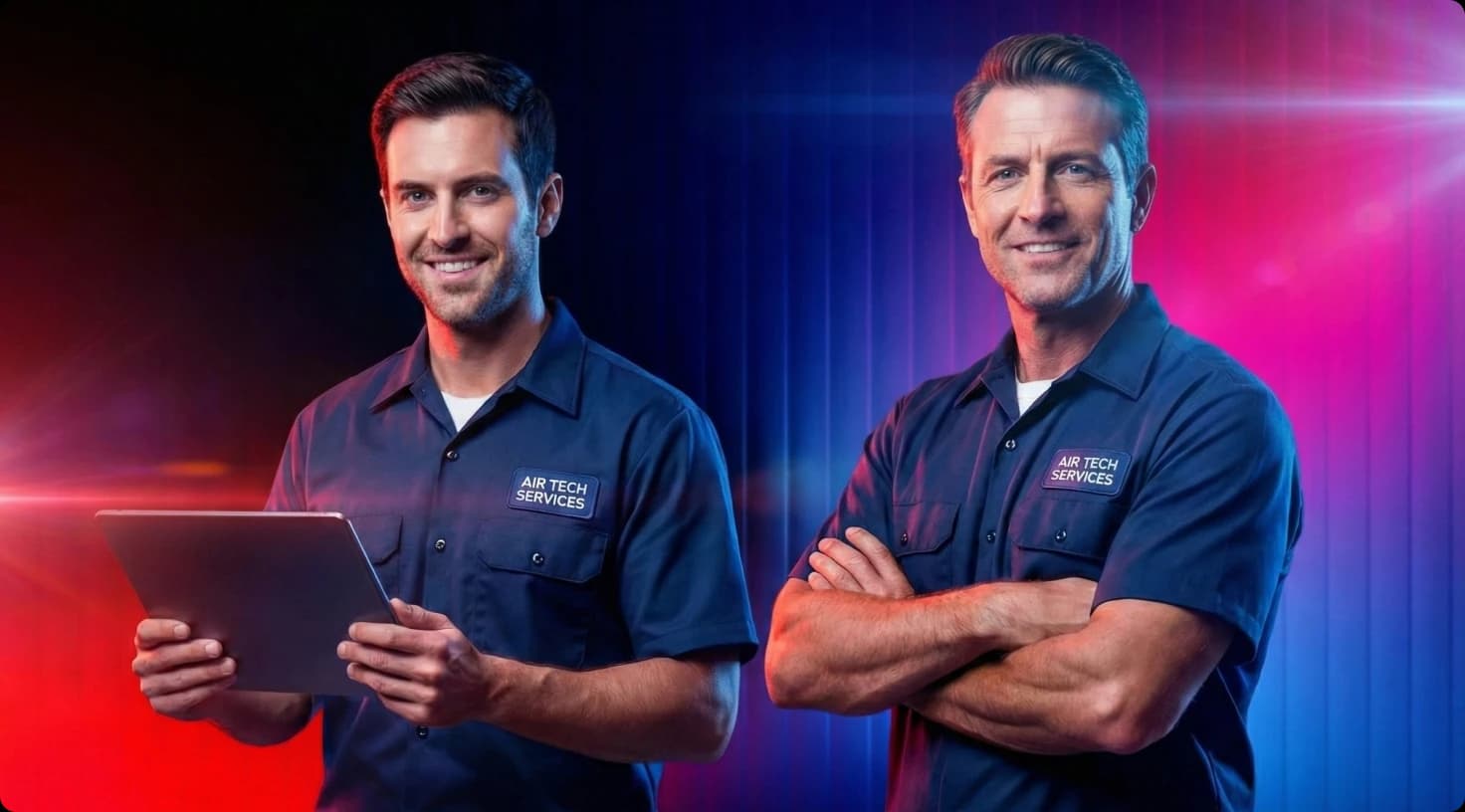 Professional Hvac Repair Team Heating Cooling