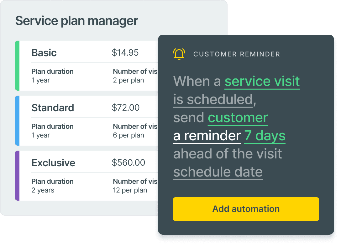 Automate your service agreements