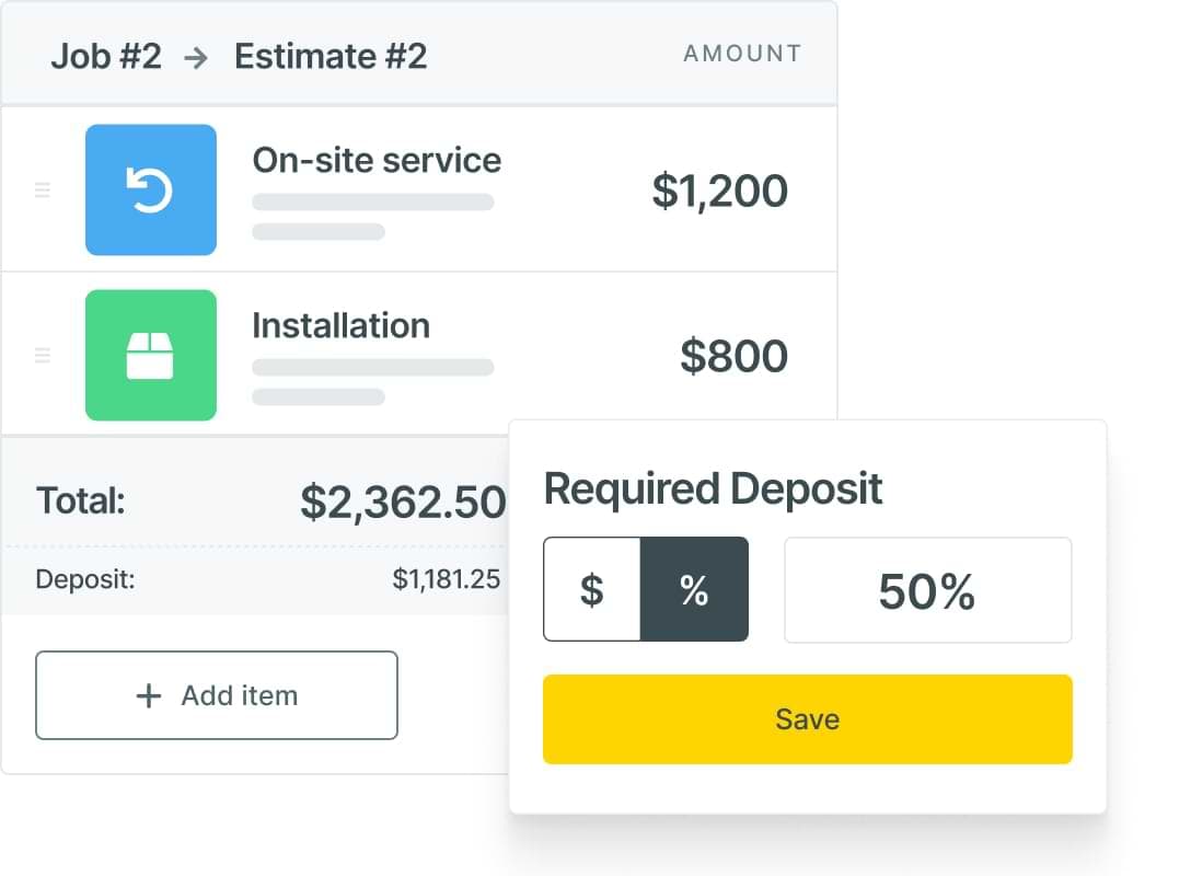 Estimate deposits